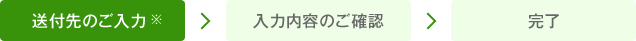 送付先のご入力