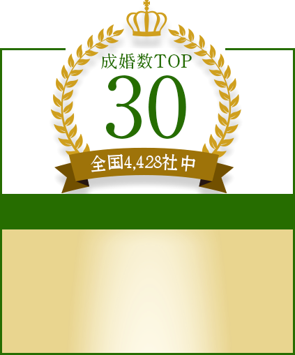 成婚数TOP30（全国4,428社中）